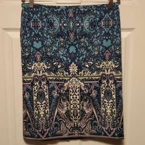 Talbots Baroque Pencil Skirt